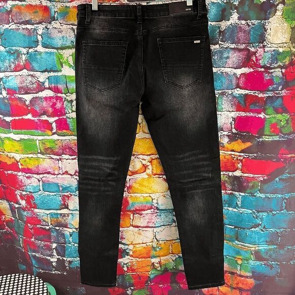 Amiri Paint Drip Coreo Logo Denim Jeans Size 32 - Picture 6 of 7
